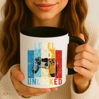 Level 30 Unlocked Video Gamer 30 Year Old 30th Birthday Gift Coffee Mug thumb 3