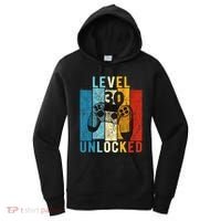 Level 30 Unlocked Video Gamer 30 Year Old 30th Birthday Gift Women's Hoodie thumb 0