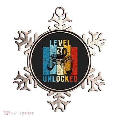 Level 30 Unlocked Video Gamer 30 Year Old 30th Birthday Gift Ornament