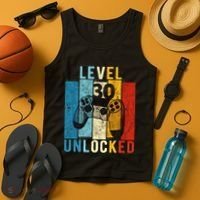 Level 30 Unlocked Video Gamer 30 Year Old 30th Birthday Gift Tank Top thumb 4
