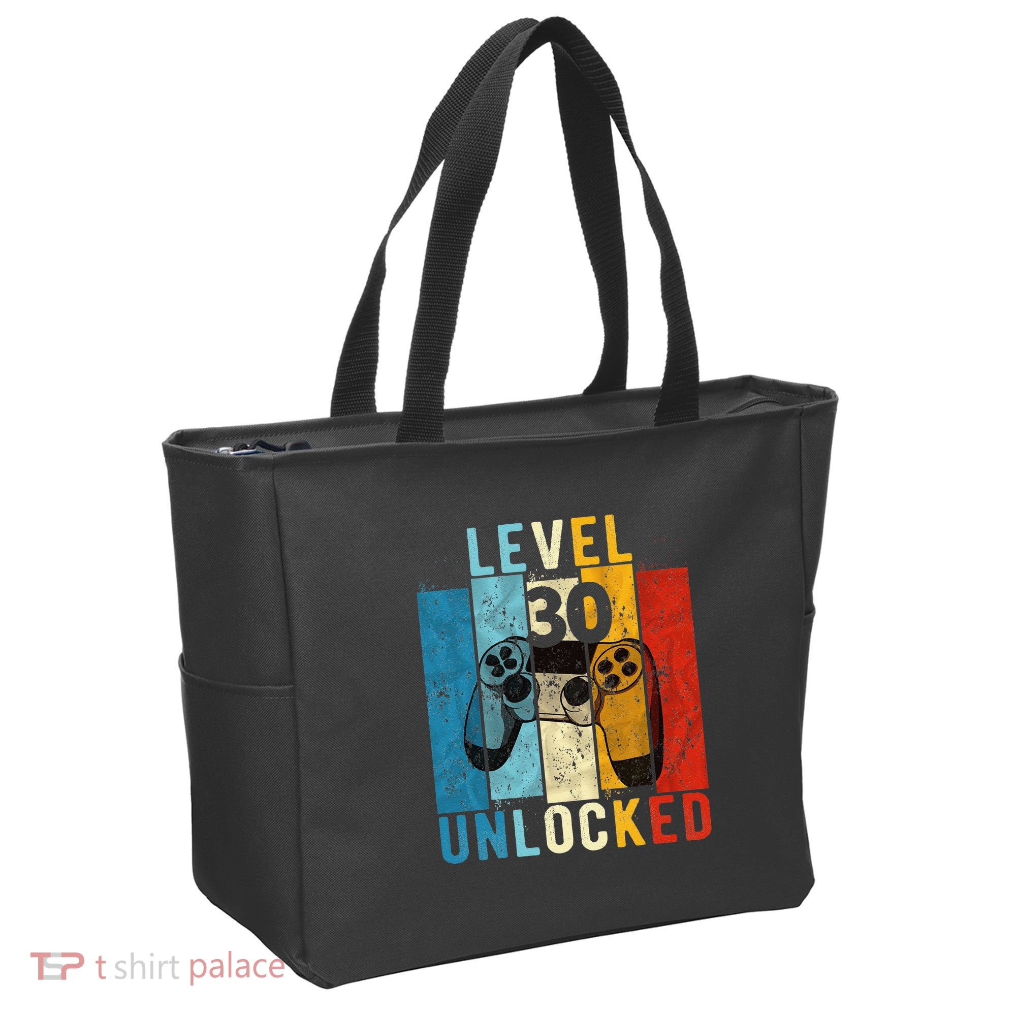 Level 30 Unlocked Video Gamer 30 Year Old 30th Birthday Gift Tote Bag