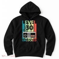 Level 30 Unlocked Video Gamer 30th Birthday Gifts Cute Hoodie thumb 0