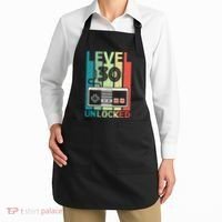 Level 30 Unlocked Video Gamer 30th Birthday Gifts Cute Apron thumb 2