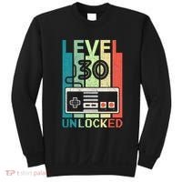 Level 30 Unlocked Video Gamer 30th Birthday Gifts Cute Sweatshirt thumb 0