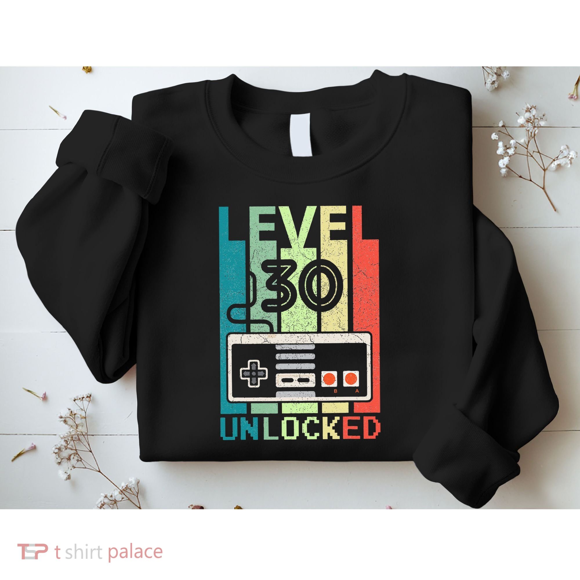 Level 30 Unlocked Video Gamer 30th Birthday Gifts Cute Sweatshirt