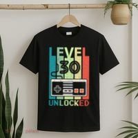 Level 30 Unlocked Video Gamer 30th Birthday Gifts Cute T-Shirt thumb 2