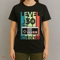 Level 30 Unlocked Video Gamer 30th Birthday Gifts Cute T-Shirt thumb 4