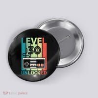 Level 30 Unlocked Video Gamer 30th Birthday Gifts Cute Button thumb 0