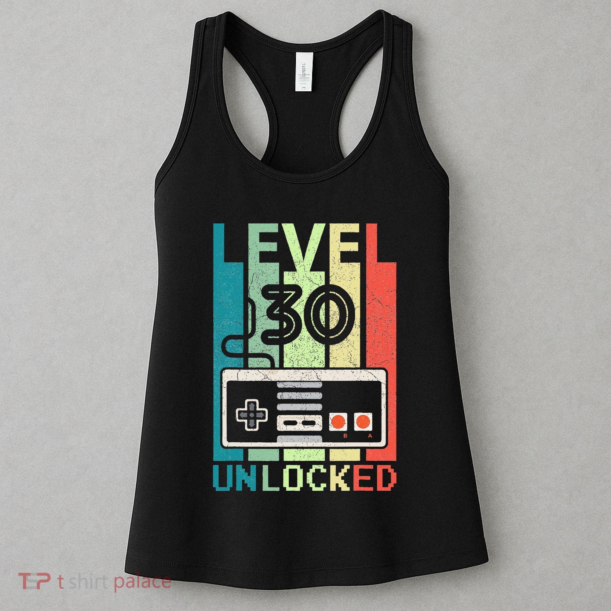 Level 30 Unlocked Video Gamer 30th Birthday Gifts Cute Women's Tank Top