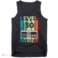 Level 30 Unlocked Video Gamer 30th Birthday Gifts Cute Tank Top thumb 0
