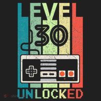 Level 30 Unlocked Video Gamer 30th Birthday Gifts Cute Golf Towel thumb 3