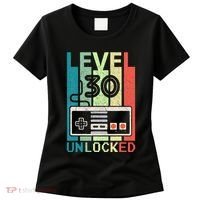 Level 30 Unlocked Video Gamer 30th Birthday Gifts Cute Women's T-Shirt thumb 0