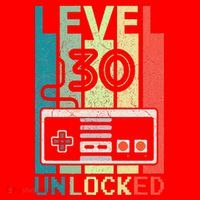 Level 30 Unlocked Video Gamer 30th Birthday Gifts Cute Santa Hat thumb 1