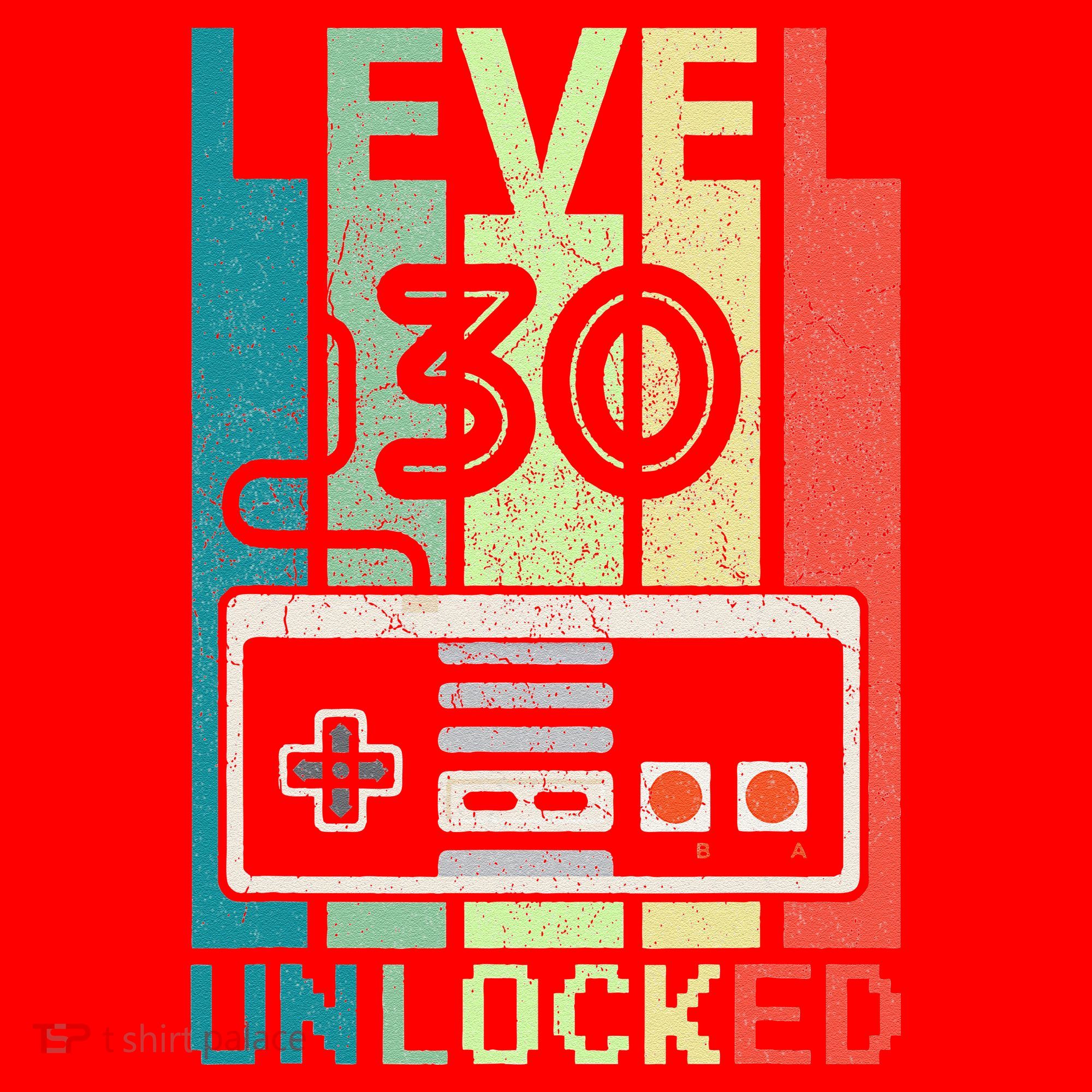 Level 30 Unlocked Video Gamer 30th Birthday Gifts Cute Santa Hat
