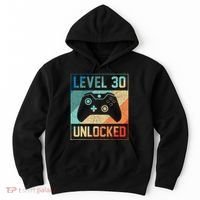 Level 30 Unlocked Video Gamer 30th Birthday Gifts Hoodie thumb 0