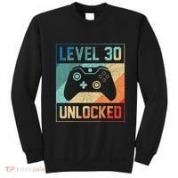 Level 30 Unlocked Video Gamer 30th Birthday Gifts Sweatshirt thumb 0