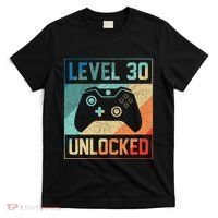 Level 30 Unlocked Video Gamer 30th Birthday Gifts T-Shirt thumb 0