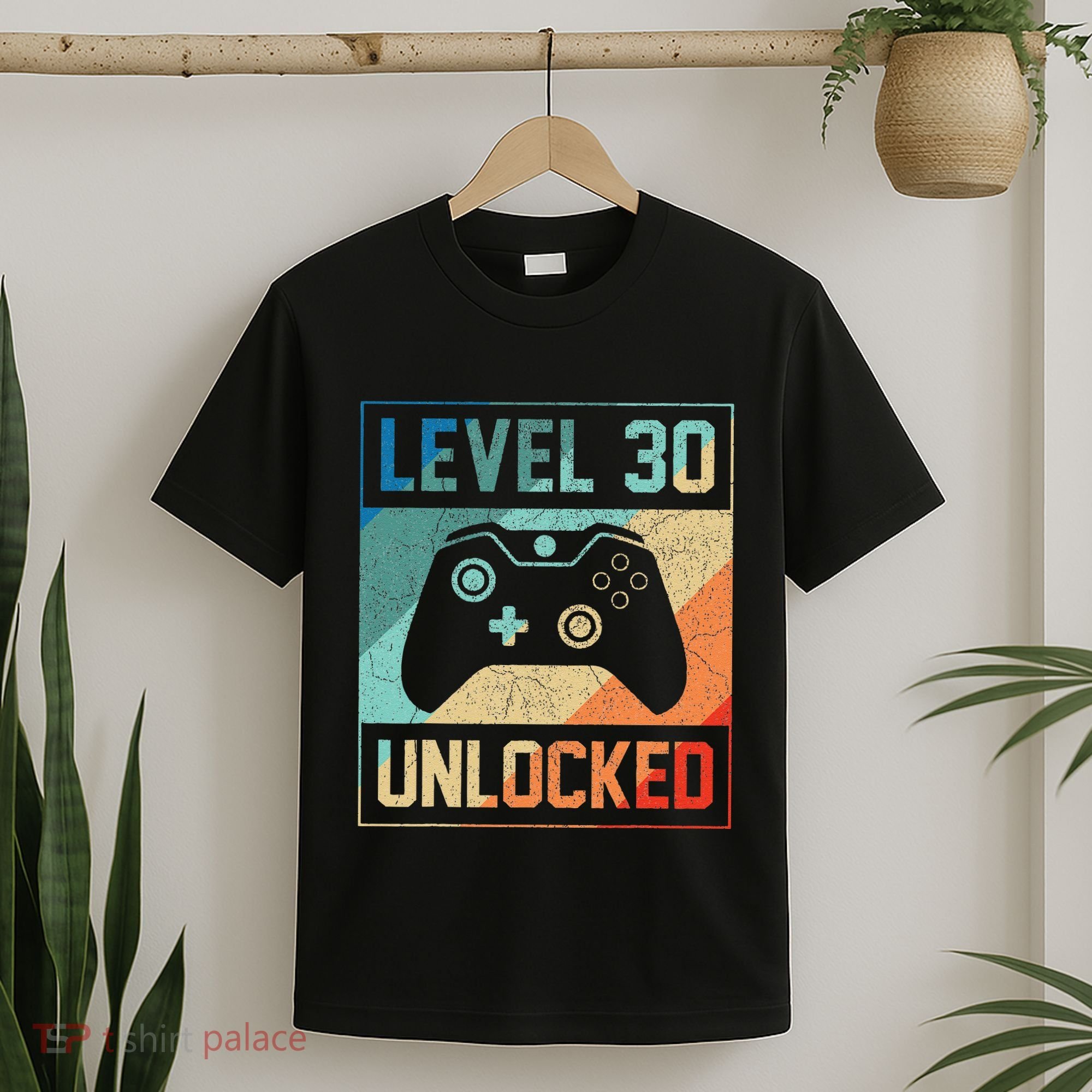 Level 30 Unlocked Video Gamer 30th Birthday Gifts T-Shirt