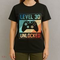 Level 30 Unlocked Video Gamer 30th Birthday Gifts T-Shirt thumb 4