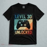 Level 30 Unlocked Video Gamer 30th Birthday Gifts T-Shirt thumb 5