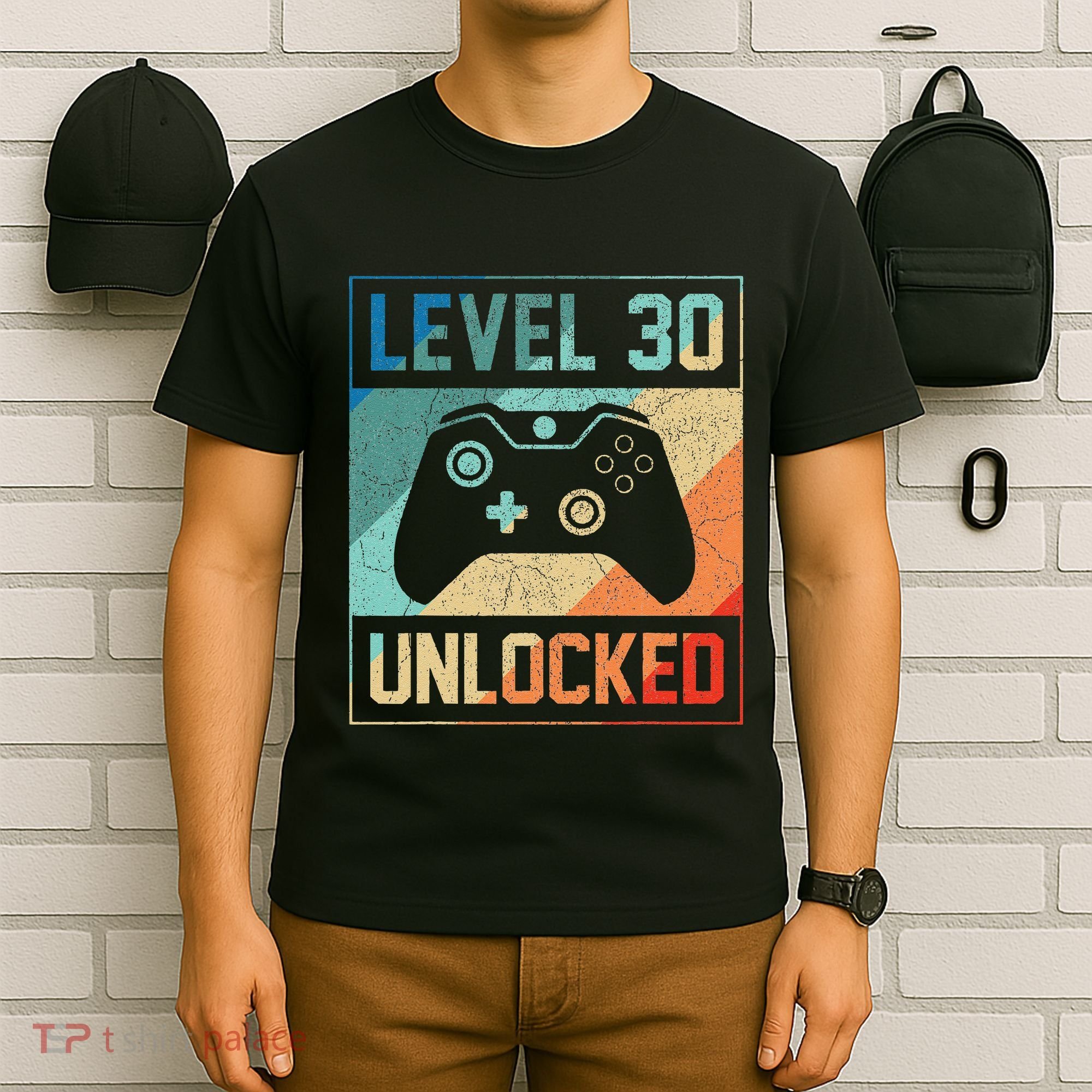 Level 30 Unlocked Video Gamer 30th Birthday Gifts T-Shirt