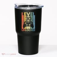 Level 30 Unlocked Funny Video Gamer 30th Birthday Tumbler thumb 0