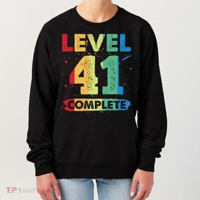 Level 41 Complete 41st Wedding Anniversary 41 Years Gift Women's Sweatshirt