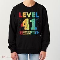 Level 41 Complete 41st Wedding Anniversary 41 Years Gift Women's Sweatshirt thumb 0