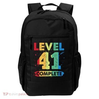 Level 41 Complete 41st Wedding Anniversary 41 Years Gift Backpack