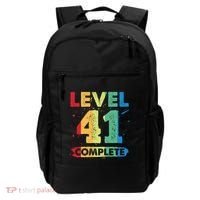 Level 41 Complete 41st Wedding Anniversary 41 Years Gift Backpack thumb 0