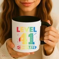 Level 41 Complete 41st Wedding Anniversary 41 Years Gift Coffee Mug thumb 3