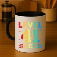 Level 41 Complete 41st Wedding Anniversary 41 Years Gift Coffee Mug thumb 4