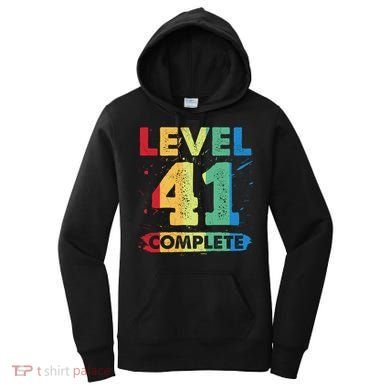 Level 41 Complete 41st Wedding Anniversary 41 Years Gift Women's Hoodie