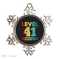 Level 41 Complete 41st Wedding Anniversary 41 Years Gift Ornament thumb 0