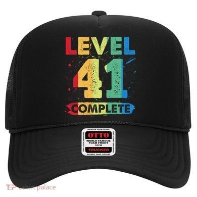 Level 41 Complete 41st Wedding Anniversary 41 Years Gift Hat