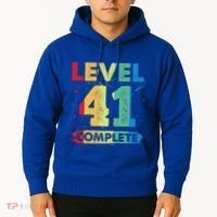 Level 41 Complete 41st Wedding Anniversary 41 Years Gift Hoodie thumb 2