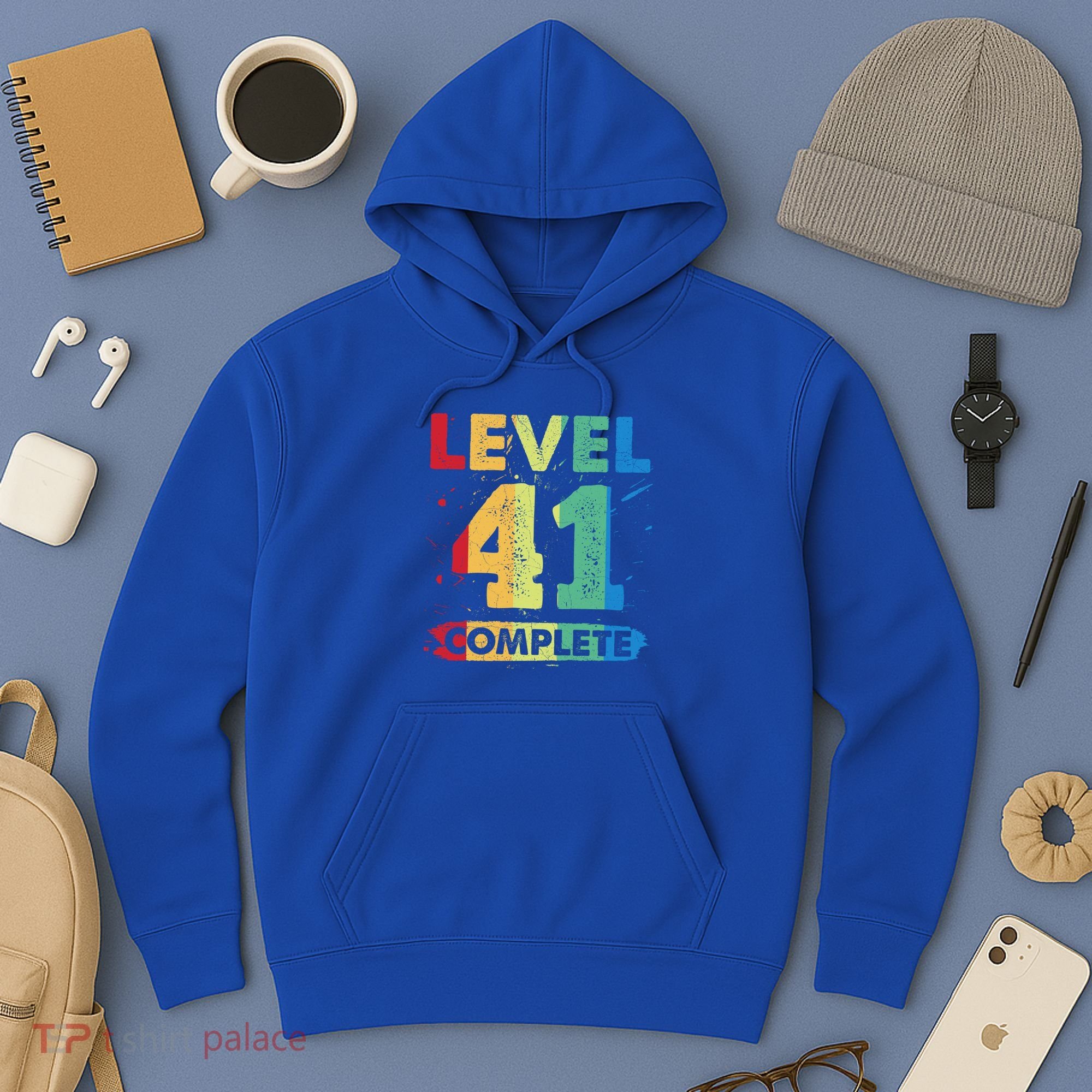 Level 41 Complete 41st Wedding Anniversary 41 Years Gift Hoodie