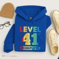 Level 41 Complete 41st Wedding Anniversary 41 Years Gift Hoodie thumb 4