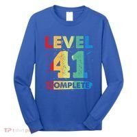 Level 41 Complete 41st Wedding Anniversary 41 Years Gift Long Sleeve Shirt thumb 0