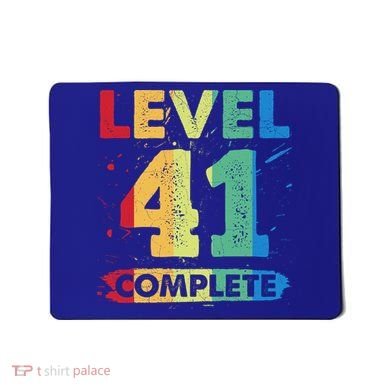 Level 41 Complete 41st Wedding Anniversary 41 Years Gift Mousepad