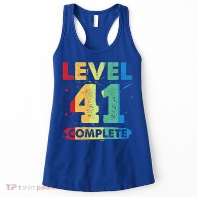 Level 41 Complete 41st Wedding Anniversary 41 Years Gift Women's Tank Top