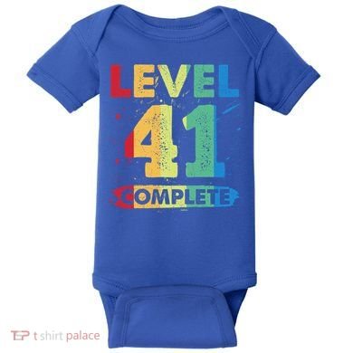 Level 41 Complete 41st Wedding Anniversary 41 Years Gift Baby Bodysuit