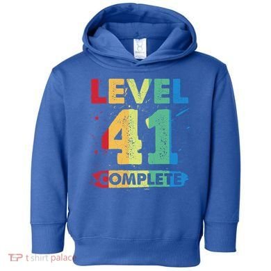 Level 41 Complete 41st Wedding Anniversary 41 Years Gift Toddler Hoodie