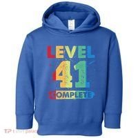 Level 41 Complete 41st Wedding Anniversary 41 Years Gift Toddler Hoodie thumb 0