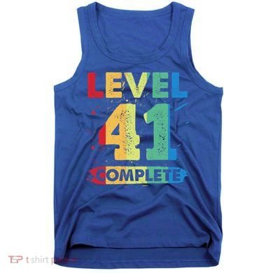 Level 41 Complete 41st Wedding Anniversary 41 Years Gift Tank Top