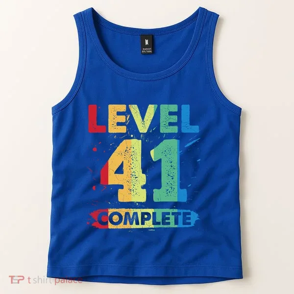Level 41 Complete 41st Wedding Anniversary 41 Years Gift Tank Top