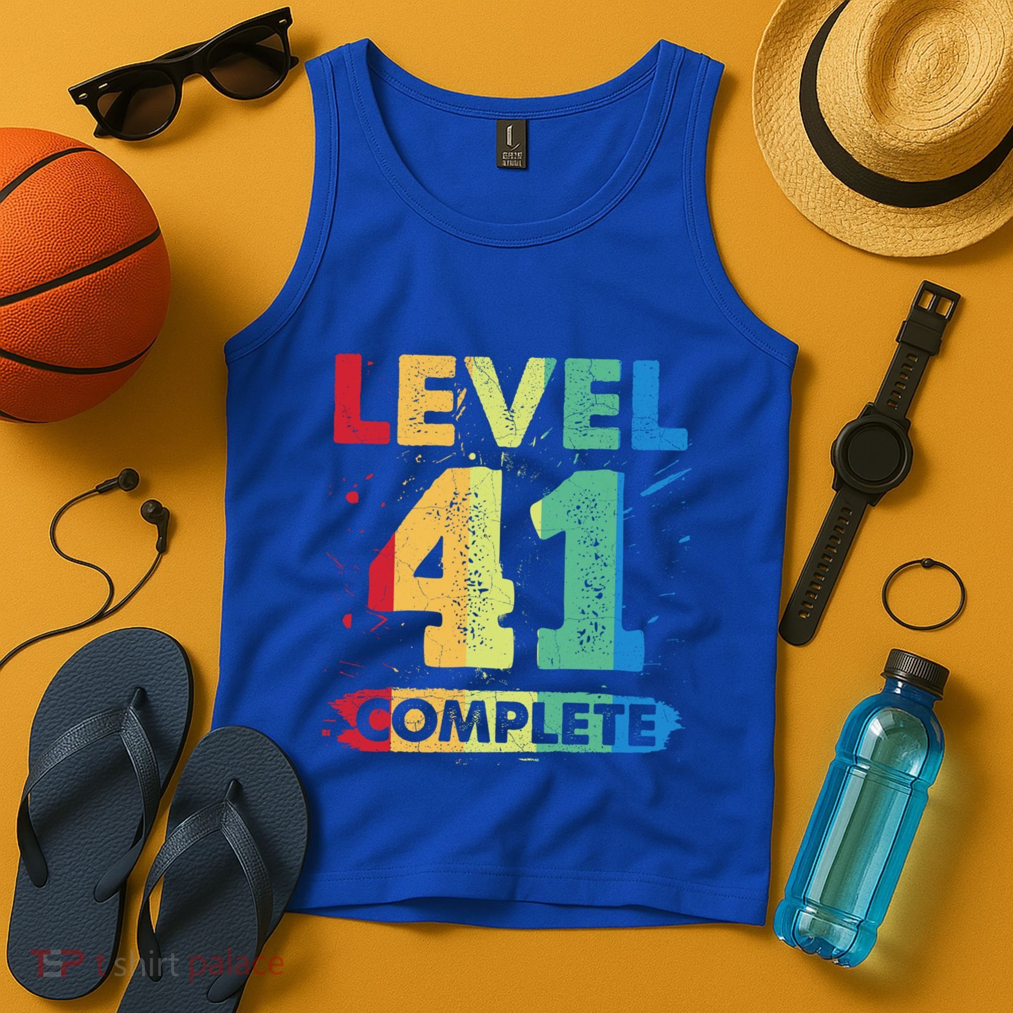 Level 41 Complete 41st Wedding Anniversary 41 Years Gift Tank Top