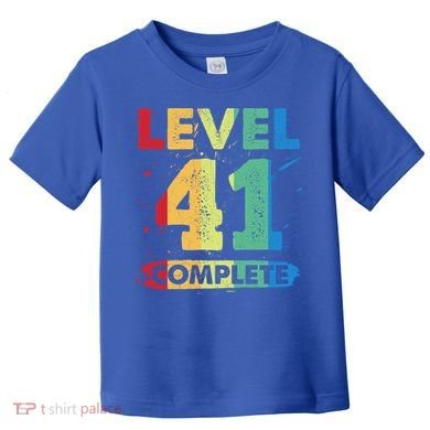 Level 41 Complete 41st Wedding Anniversary 41 Years Gift Toddler T-Shirt