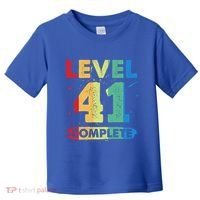 Level 41 Complete 41st Wedding Anniversary 41 Years Gift Toddler T-Shirt thumb 0