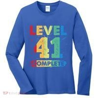 Level 41 Complete 41st Wedding Anniversary 41 Years Gift Women's Long Sleeve Shirt thumb 0